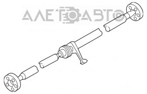 Arborele cardanic pentru Audi Q3 8U 15-18 AWD