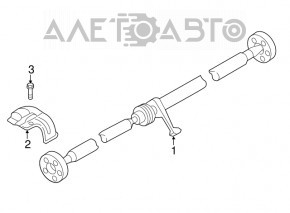 Карданный вал кардан Audi Q3 8U 15-18 AWD ржавый