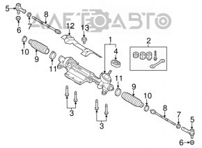 Bară de direcție Audi Q3 8U 15-18 electrică