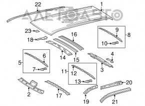 Acoperiș metalic pentru Toyota Sequoia 08-16.