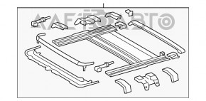 Perdelele bej pentru geamurile laterale ale lui Lexus ES300h ES350 13-18.