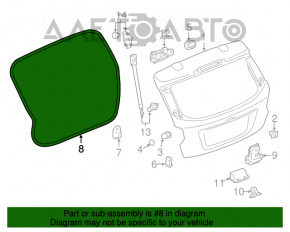 Garnitura cauciuc pentru usa portbagaj Subaru XV Crosstrek 13-17 nou original OEM