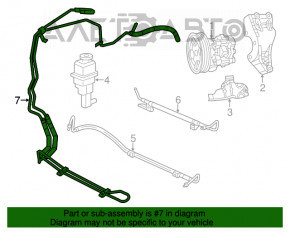 Tuburile de răcire a pinionului de direcție Chrysler 200 11-14 2.4 6-viteze