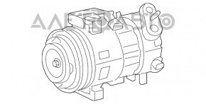 Компрессор кондиционера Dodge Dart 13-16 2.0 2.4