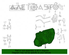 Geam electric cu motor fata dreapta Dodge Charger 11-