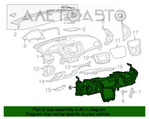 Tubul de subtorpilor pentru Chrysler 200 15-17