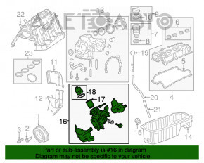 Corpul filtrului de ulei pentru Fiat 500L 14- 1.4T fără răcitor