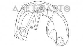Подкрылок задний левый Dodge Challenger 15-19 рест