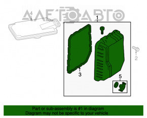 Paletă cutie de viteze automată Dodge Dart 13-16 6F24