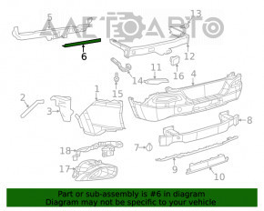 Suportul de bara spate centrala pentru Jeep Cherokee KL 14-18