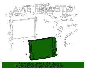 Grila radiatorului Fiat 500L 14- 1.4T deflector