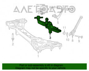 Capac spate stânga Dodge Dart 13-16 cu braț, surd