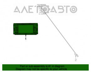 Monitorul, afișajul Dodge Challenger 15-19 restilizat 8.4 inch touchscreen