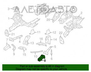 Bara de protecție stânga Jeep Compass 17-