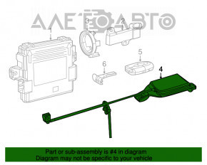 Remote Start And Keyless Entry Antenna Jeep Cherokee KL 14-