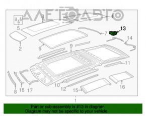 Motorul de deschidere a capotei Fiat 500X 16-