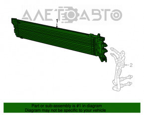 Radiatorul de răcire a cutiei de viteze automate Fiat 500X 16-18