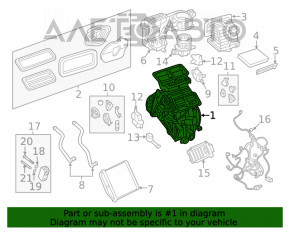 Arzătorul complet pentru Fiat 500X 16-17 manual