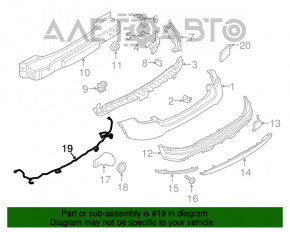 Montajul barei spate pentru Fiat 500X 16- sub BSM