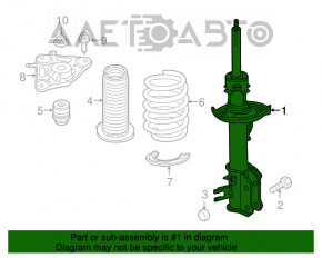 Amortizor spate stânga Fiat 500X 16-18 AWD