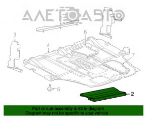 Deflectorul radiatorului inferior Dodge Dart 13-16 2.0 2.4 găuri