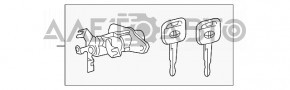 Larva broaștei capacului portbagajului Toyota Camry v50 12-14 SUA