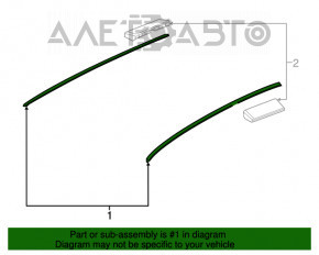 Capota dreapta a acoperisului Fiat 500X 16-