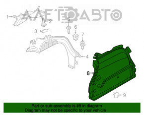 Capacul arcului drept Fiat 500X 16- zgârieturi