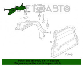 Capac spate dreapta Fiat 500X 16- gri, zgarieturi