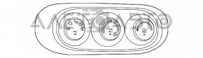 Controlul climatizării pentru Fiat 500X 16-