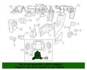 Comutatorul de avertizare a frânei de parcare Jeep Compass 17-