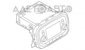 Magnetofon radio Fiat 500X 16-