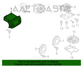 Magnetofon radio Fiat 500X 16-