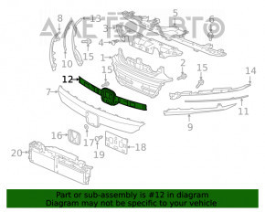 Suportul de montare a matriței centrale pentru Honda Accord 18-22, nou, original OEM.