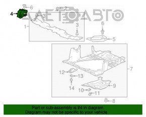 Capacul drept al televizorului Honda Accord 18-22, nou, original OEM