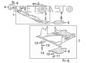 Capacul drept al televizorului Honda Accord 18-22, nou, original OEM