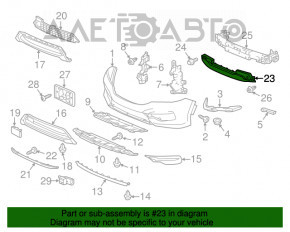 Absorbantul de bara fata pentru Honda Accord 16-17 restul