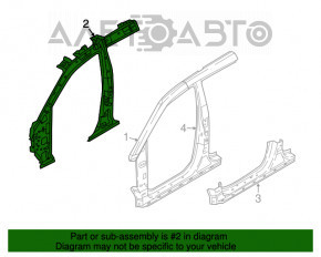 Bara caroserie centrală dreapta Hyundai Tucson 16-20 a fost tăiată.