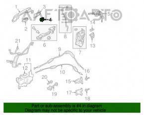 Capacul mânerului exterior al ușii din spate dreapta pentru Honda CRV 17-22