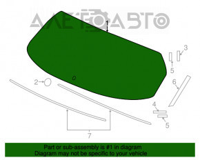 Geam spate portbagaj Honda HR-V 16-22