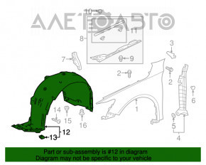 Bara de protecție față dreapta Honda Accord 18-22 nouă, originală OEM