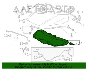 Izolarea capotei Honda HR-V 16-22