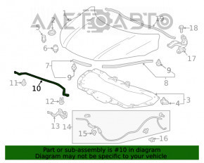 Suport de capot pentru Honda HR-V 16-22