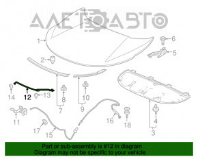 Suport de capot pentru Honda CRV 17-22