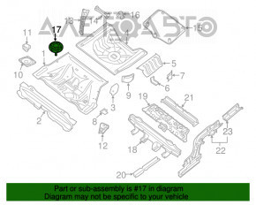 Крепление запасного колеса Nissan Versa 1.8 10-12