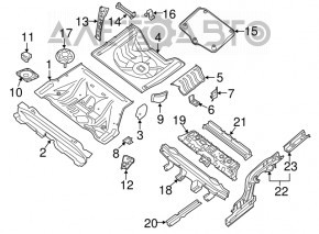 Protecție pentru bara de protecție spate Nissan Altima 13-18