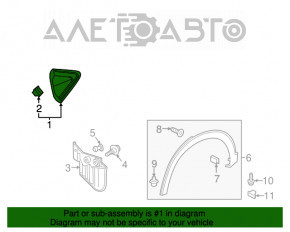 Capac triunghiular aripa spate dreapta Honda HR-V 16-22 nou original