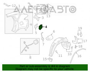 Grila de ventilatie stanga Honda Civic X FC 16-21 noua OEM originala