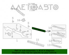 Emblema cu inscripția HYBRID pentru capacul portbagajului Honda Accord 18-22