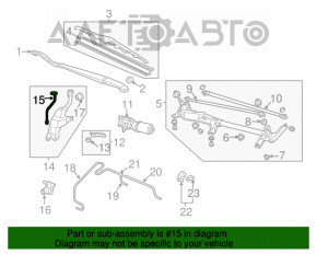 Capacul rezervorului de lichid de spălare Honda CRV 12-14 nou original